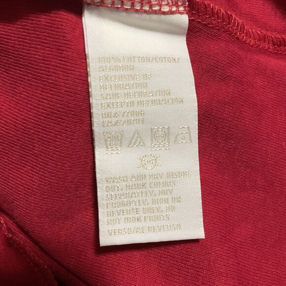 Vintage Tommy Jeans Crest Lion Shirt Red Boat Neck Large NWT RARE Y2K Deadstock - Picture 8 of 8